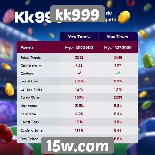 comparativo entre kk999 e outros sites de jogos online